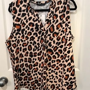 New with tags leopard tank